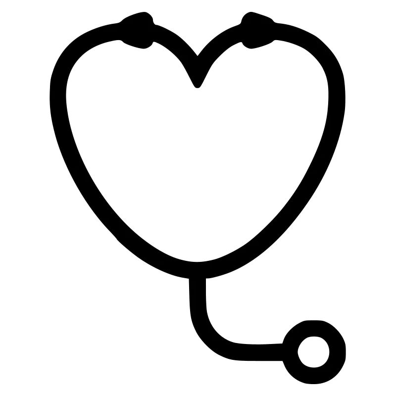 Tierarzt Herz Stethoskop Logo