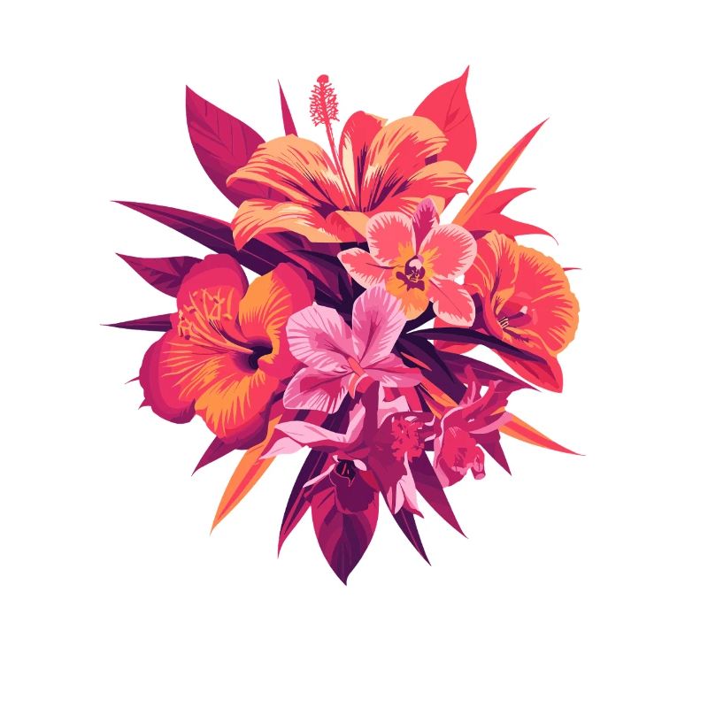 Fleurs tropicales