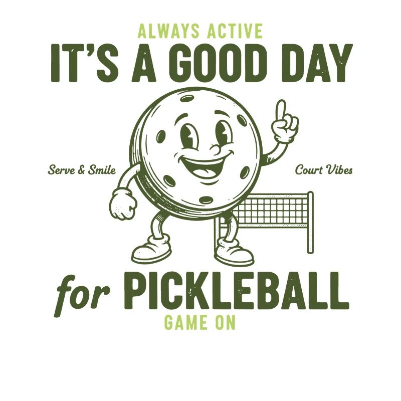 Pickleball Funny Player Its A Good Day Game On