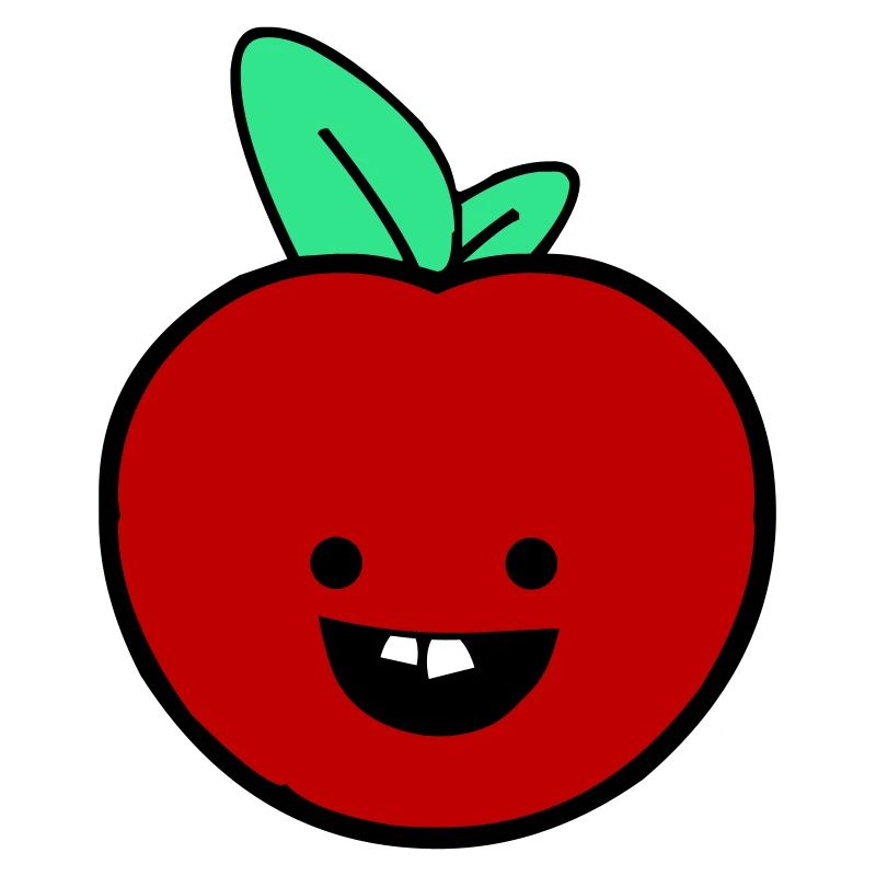 Fröhlicher Apfel 