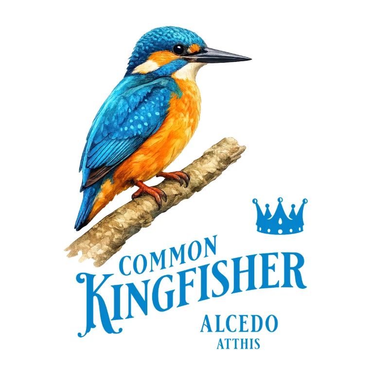 Conception de la nature des oiseaux martin-pêcheurs