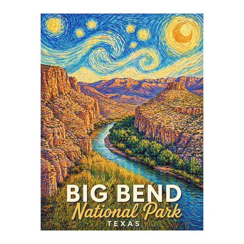 Éclaboussure de couleurs du parc national de Big Bend