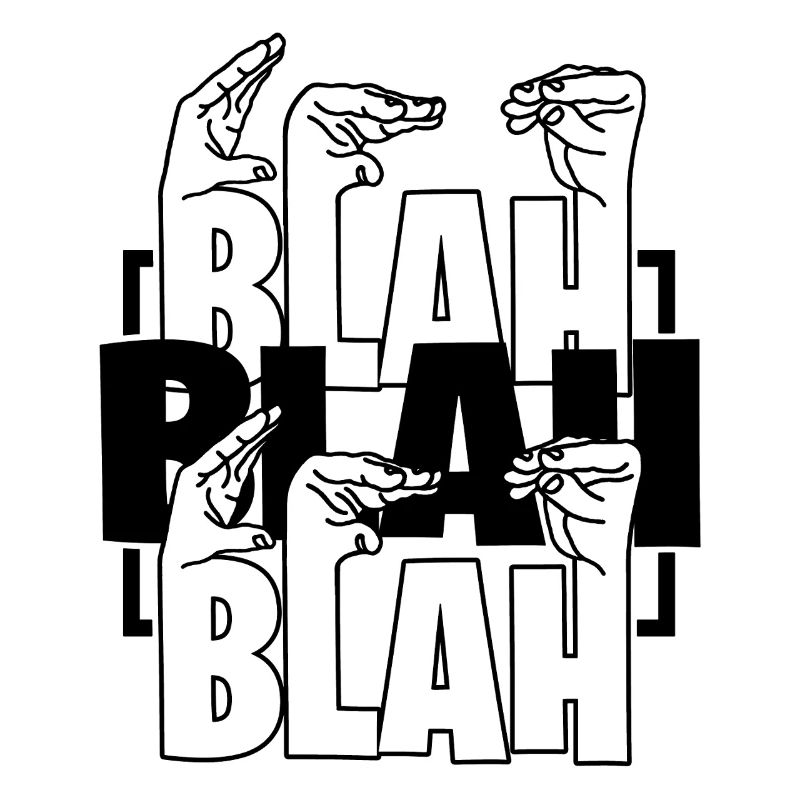 Blah Blah Blah Office Humor Work Talk
