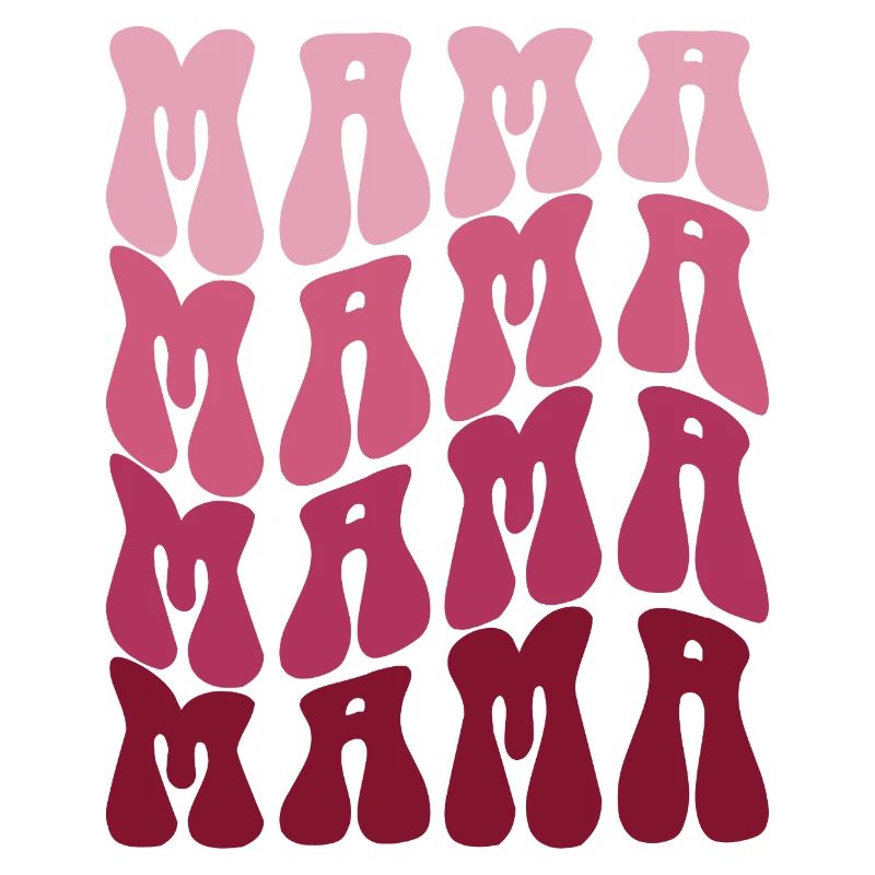 Mama Muster im Pink Gradient