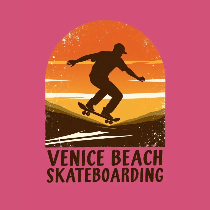 Venice Beach Sunset Skateboard