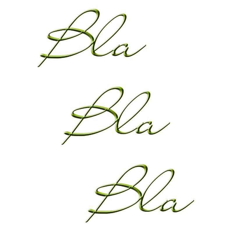 Bla Bla Triple Green Script