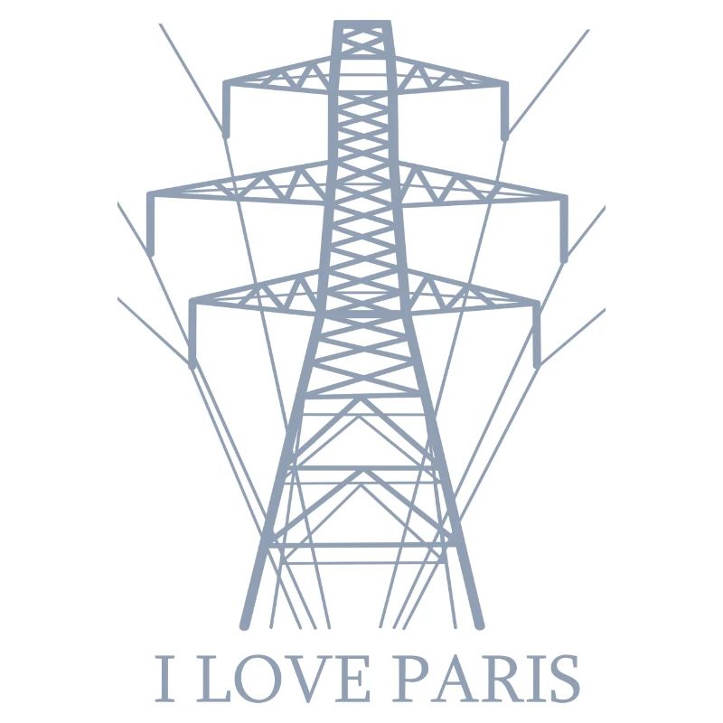 Ironique, j’adore Paris Tour Eiffel comme pôle électrique