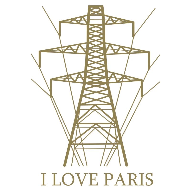Ironique, j’adore Paris Tour Eiffel comme pôle électrique