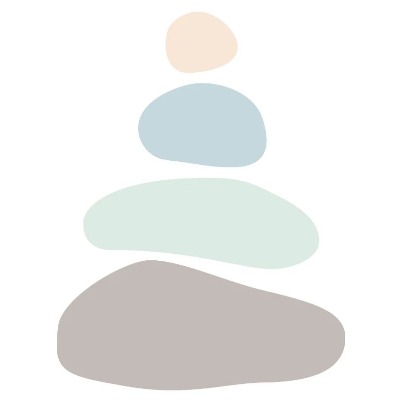 Minimalist Stone Stack – Zen Balance Art