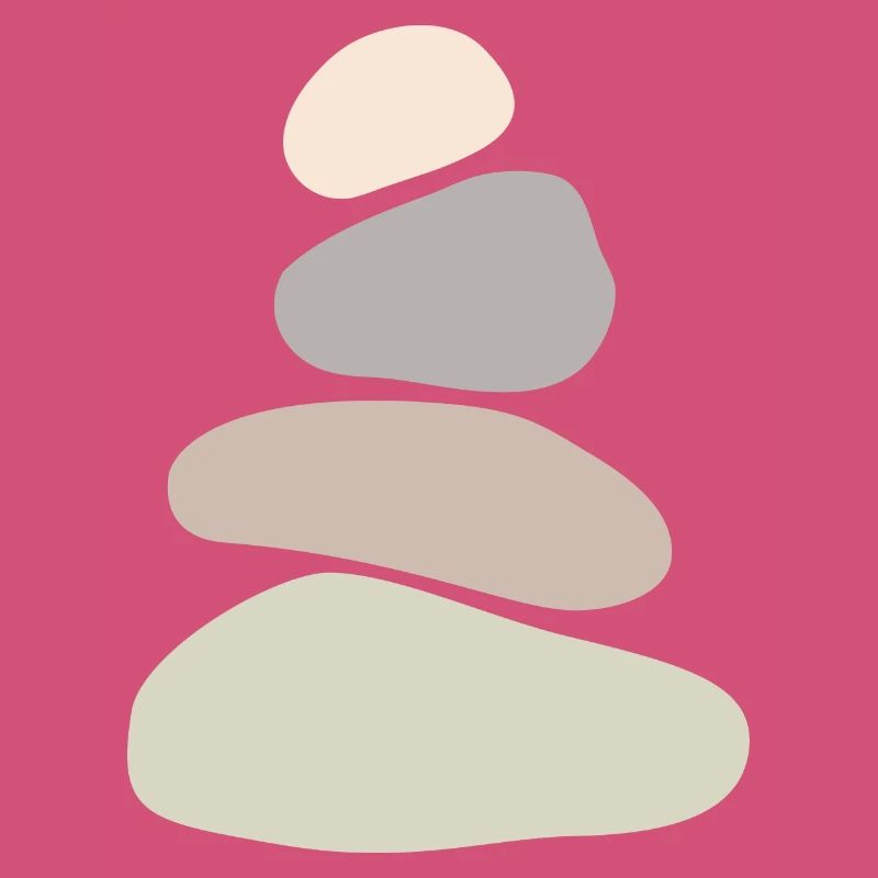 Calming Stone Stack Wall Art – Minimalist Zen