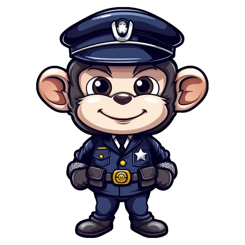 Polizei Äffchen