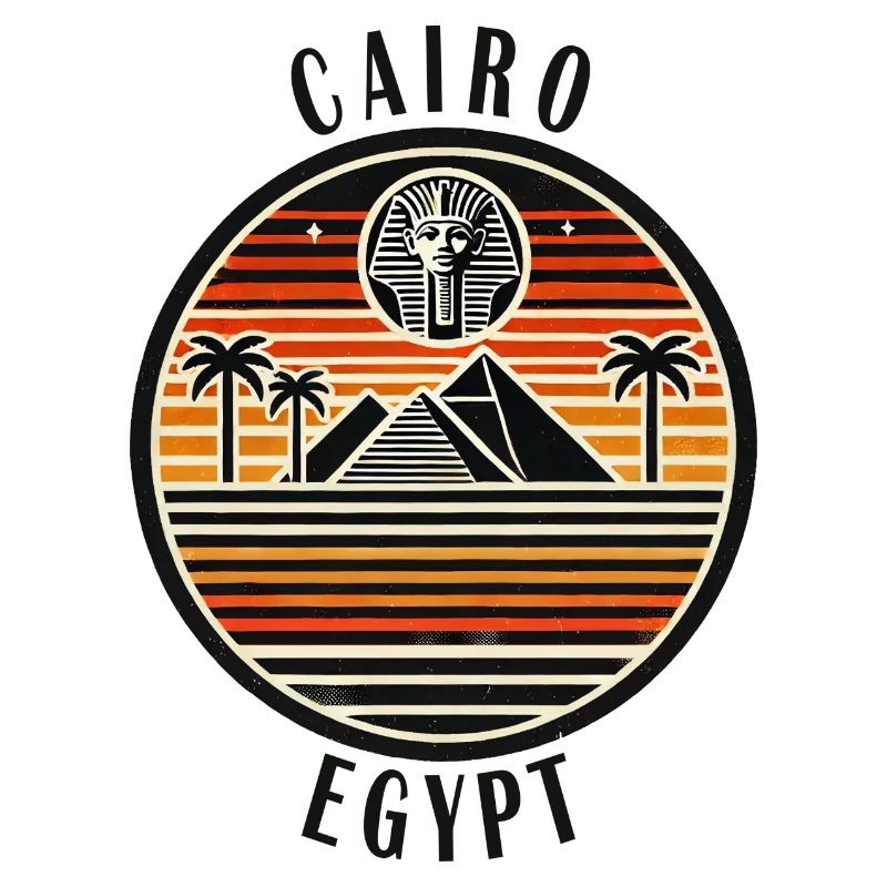 Conception de la pyramide du Caire en Égypte