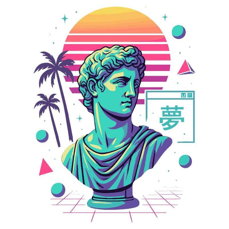 Vaporwave Aesthetics – Ancient Meets Neon