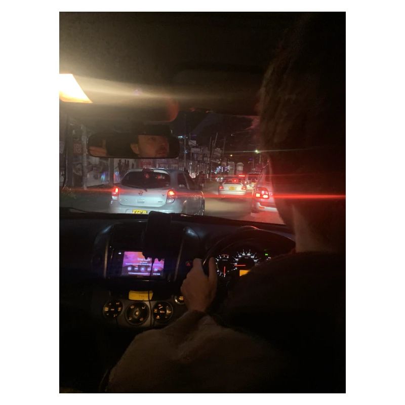 Traffico cittadino di notte