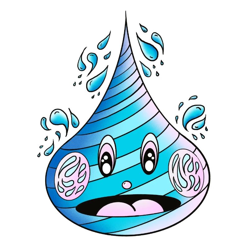 Aufgeweckter Wassertropfen
