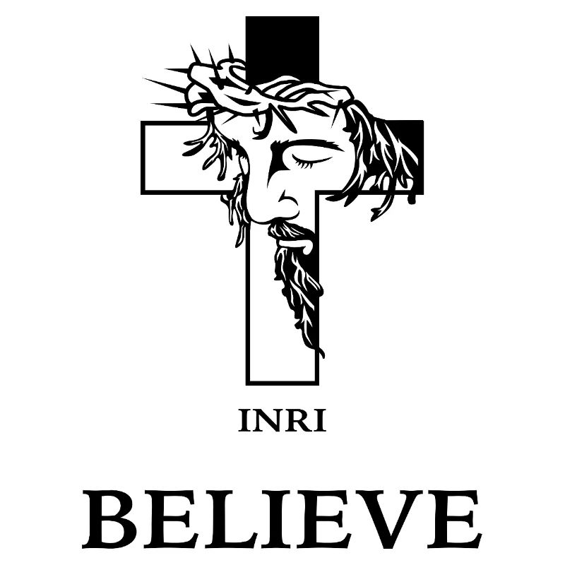 Croire – Croix moderne avec Jésus