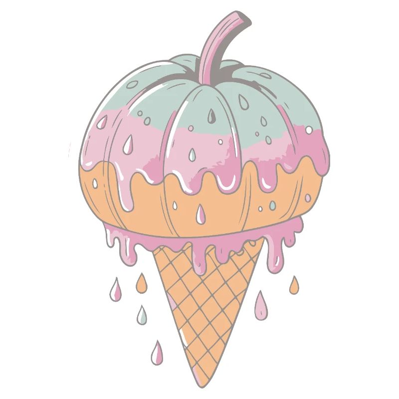 Delicate Pastel Drips Cornet