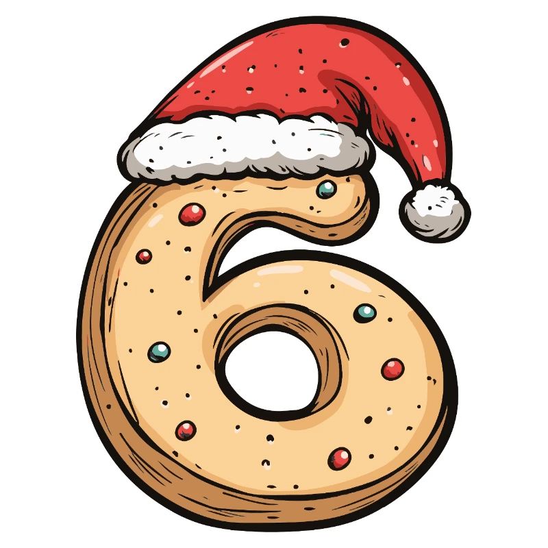 Biscuit de Noël à 6 chiffres