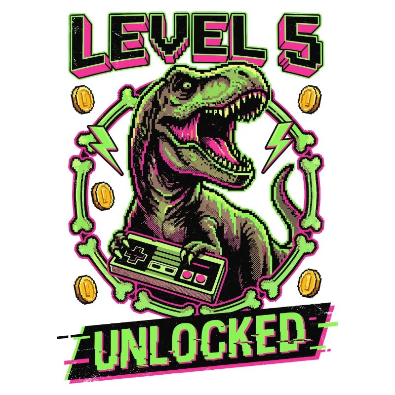 T-Rex débloqué niveau 5