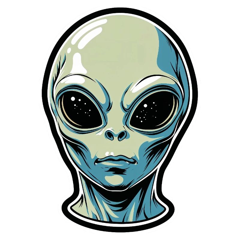 Alien Head Illustration