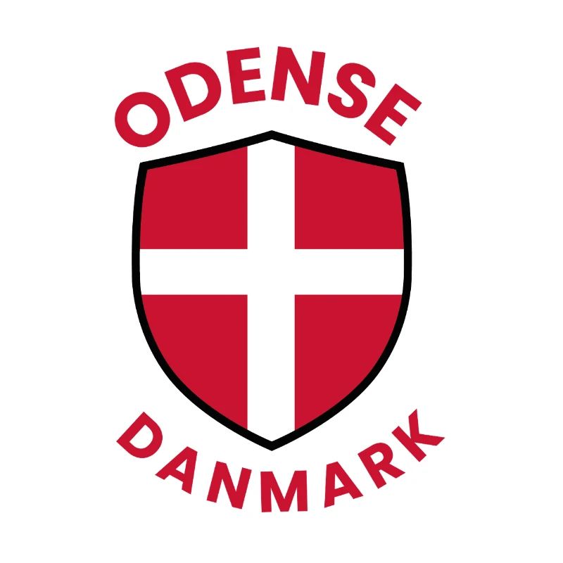 Blason du drapeau du Danemark d’Odense