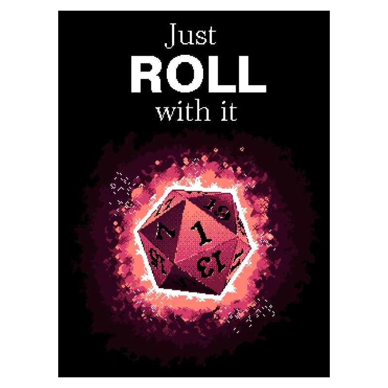 Faites simplement avec les dés rétro d20 magenta