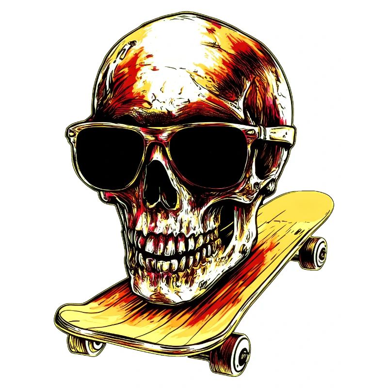Totenkopf Skateboarder