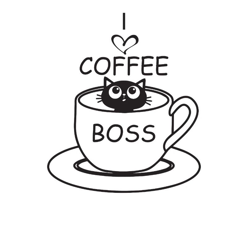 Chat de café