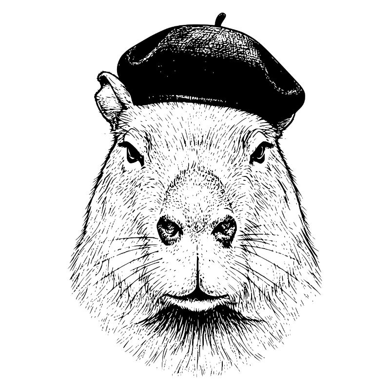 Capybara Avec Béret