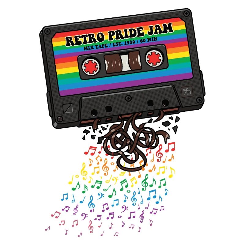 LGBT-Pride-Monat – Retro-Pride-Kassette