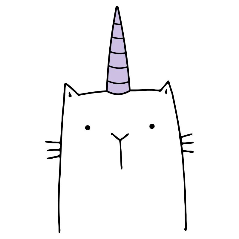 Cadeau mignon chat licorne