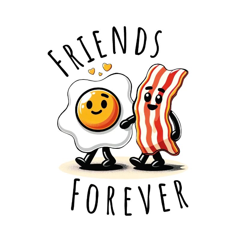 friends forever ham egg comic love