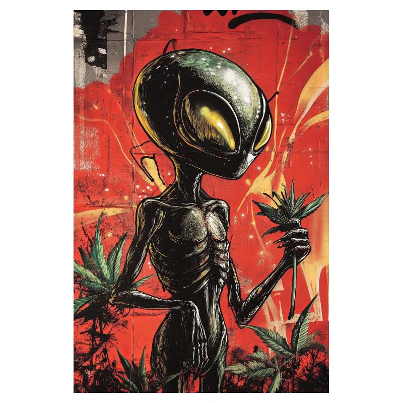 Alien Gardener Graffiti