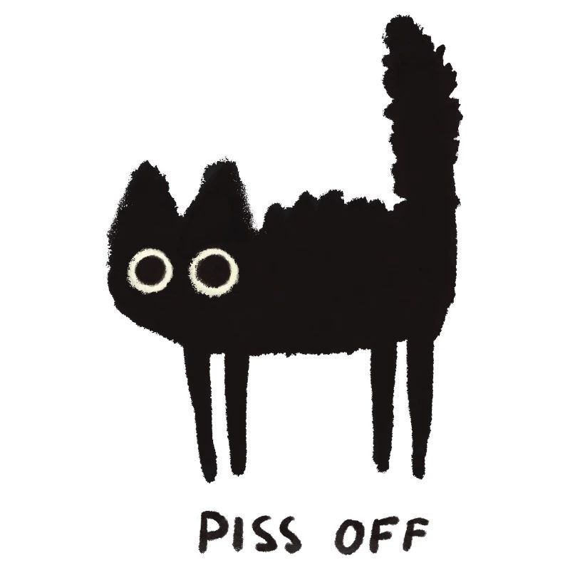 Grumpy Kitty Vibes - Laissez-moi tranquille