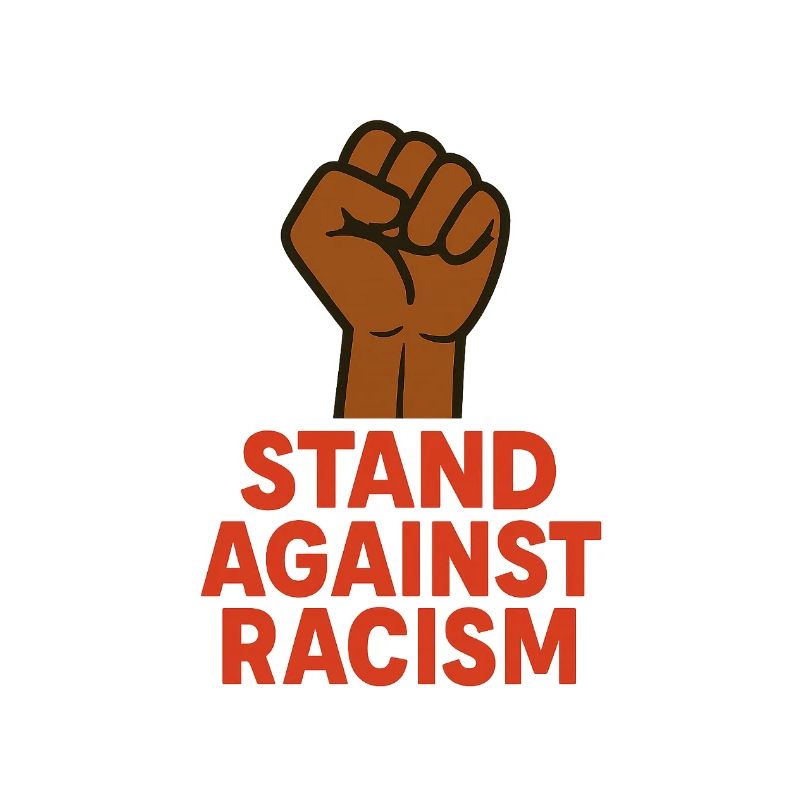 Renforcer le poing avec un message antiraciste