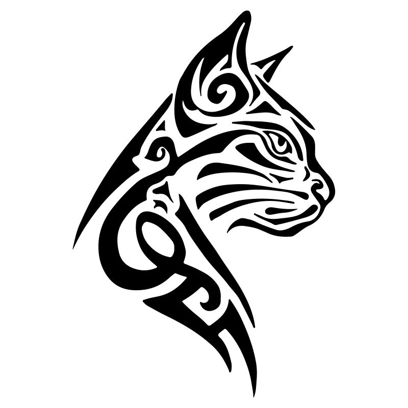 Chat Tribal Tattoo