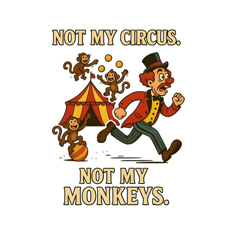 Pas mon cirque. Pas mes singes.