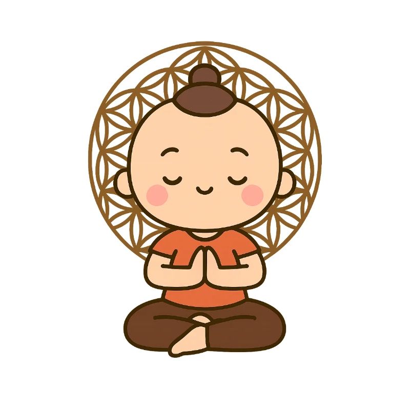 Meditation vor Lebensblume 