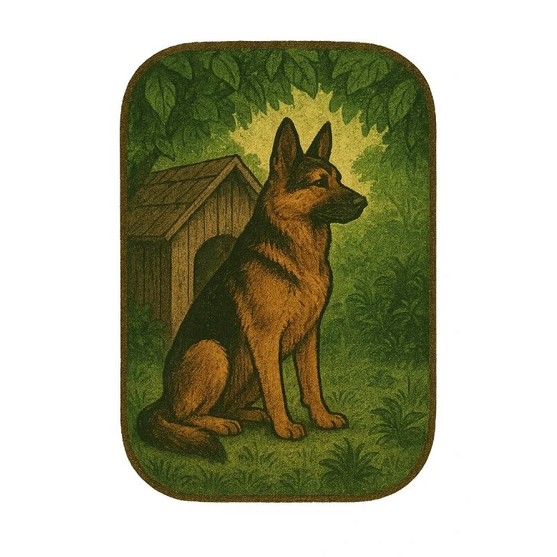 Retro Forest Dog