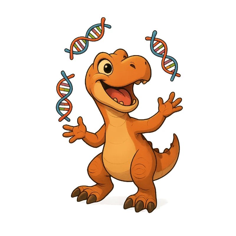 Dino Chercheur Joyeux