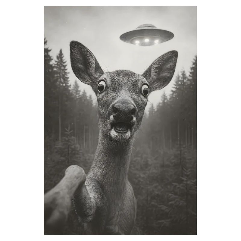 Wenn ein Reh ein Ufo sieht