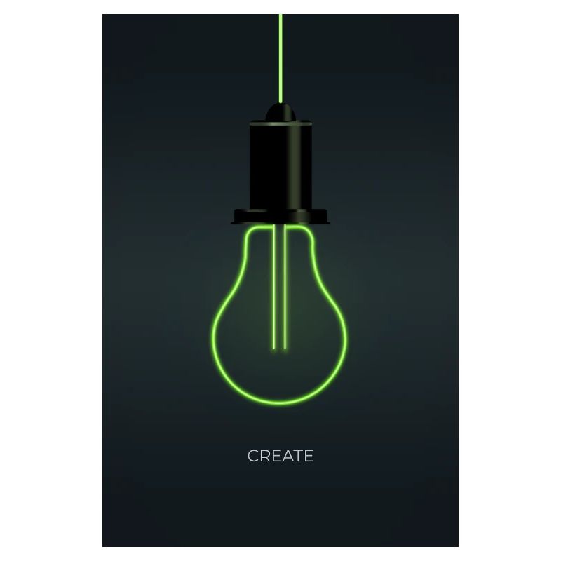Create – Ampoule néon pour esprits créatifs