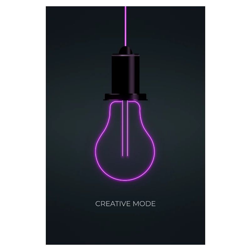 Affiche Créative de Mode Néon