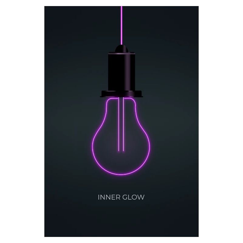 Affiche de l’ampoule néon Inner Glow