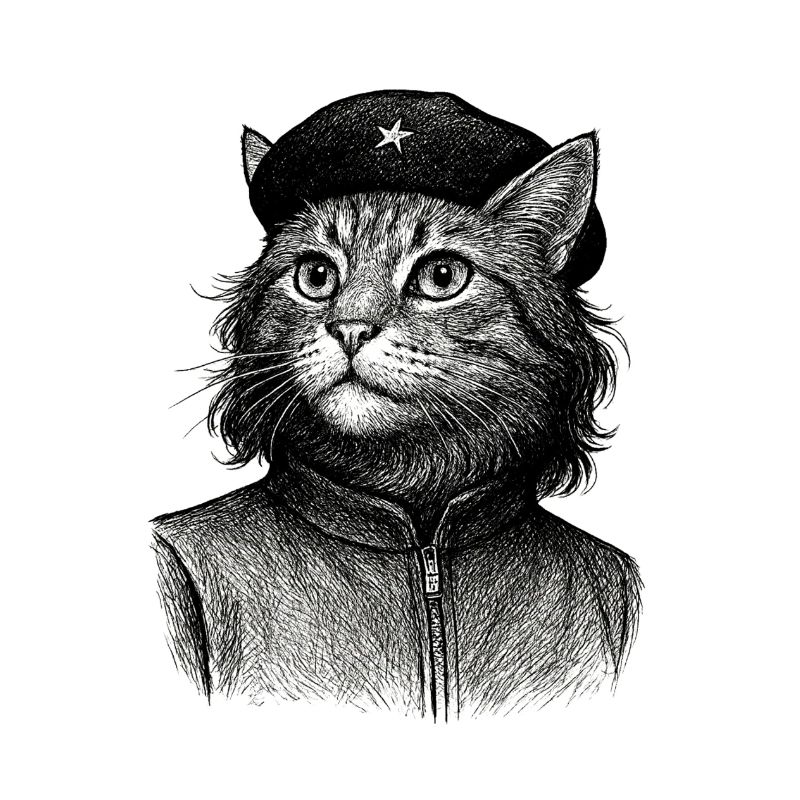 Chat avec béret