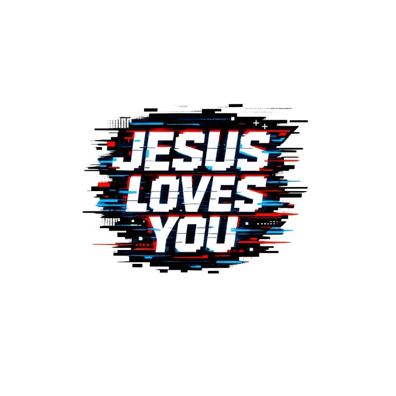 Jesus liebt dich Glitch