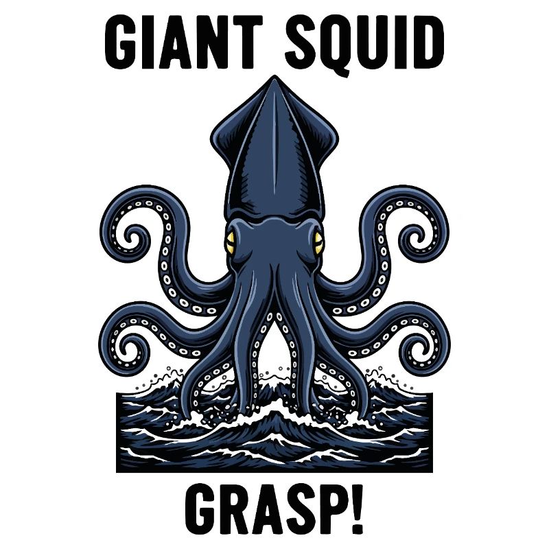 Calmar Géant Mer Abyss Grasp Giant Squid