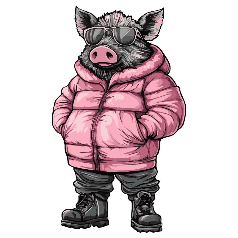 Sanglier Cool Cochon d’hiver