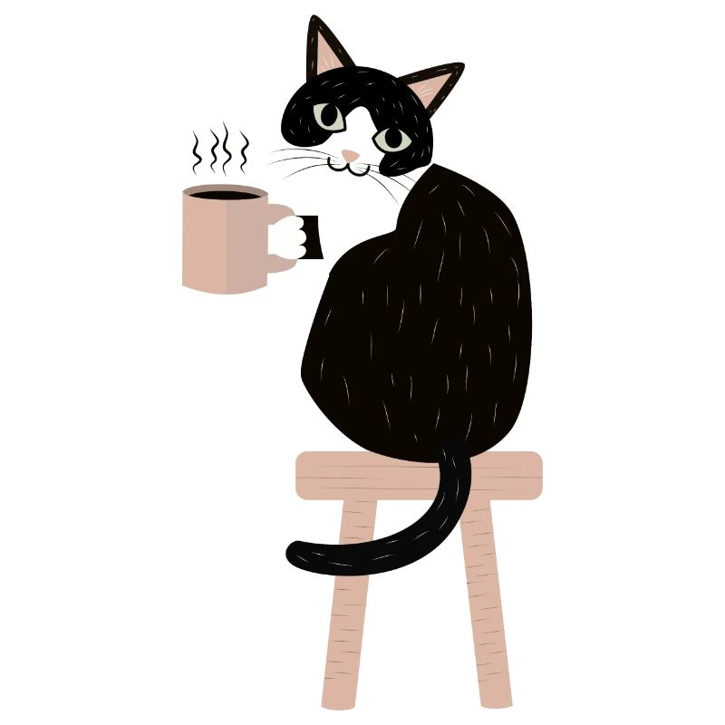 Kaffeepause Katze