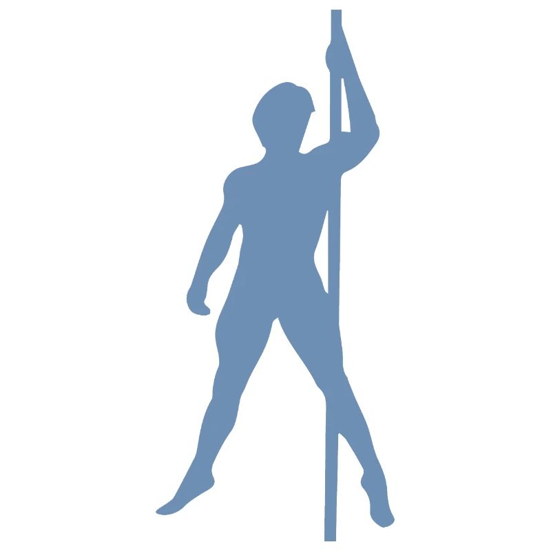 Men Silhouette Pole Dance Exotic Dance